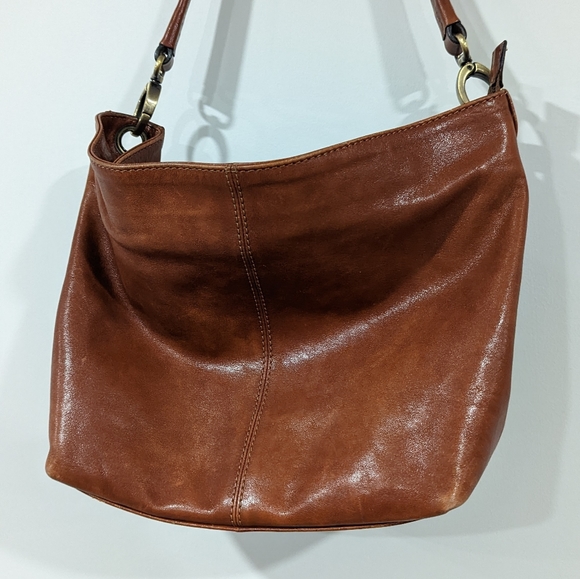 Brown Leather Gianni Conti shoulder bag - Picture 2 of 12